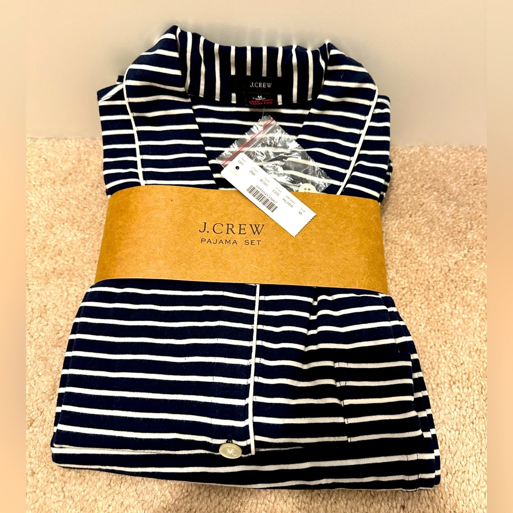 J Crew Knit Pajama Set, size medium